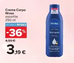 Carrefour Crema Corpo Nivea offerta