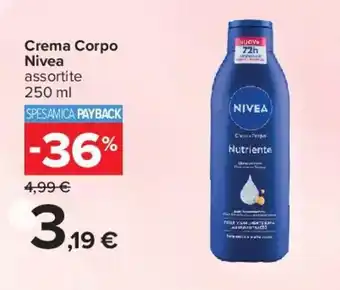 Carrefour Crema Corpo Nivea offerta