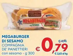 MD Discount Megaburger di sesamo Compagnia de' Panettieri offerta