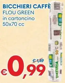 MD Discount Bicchieri caffè flou green offerta