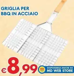 MD Discount Griglia per bbq in acciaio offerta