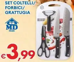 MD Discount Set coltelli forbici/ grattugia offerta