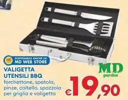 MD Discount Valigetta utensili bbq offerta