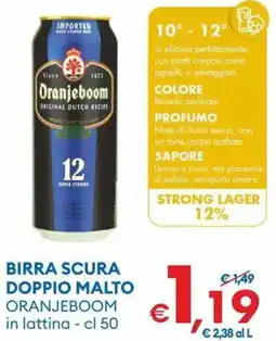 MD Discount Birra scura doppio malto Oranjeboom offerta