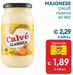 MD Discount Maionese Calvè offerta