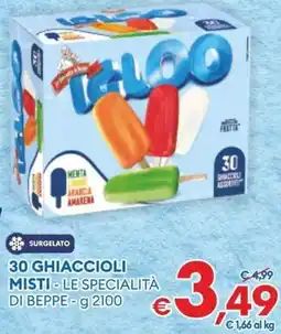 MD Discount 30 ghiaccioli misti Le Specialità di Beppe offerta