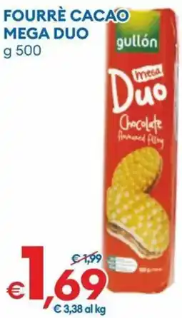 MD Discount Fourrè cacao mega duo Gullón offerta