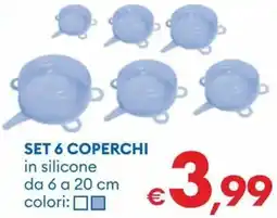 MD Discount Set 6 coperchi offerta