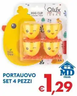 MD Discount Portauovo set 4 pezzi offerta