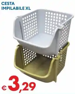 MD Discount Cesta impilabile xl offerta