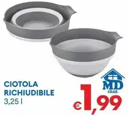 MD Discount Ciotola richiudibile offerta