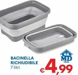 MD Discount Bacinella richiudibile offerta