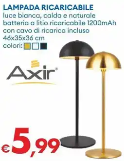 MD Discount Axir lampada ricaricabile offerta