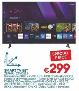 MD Discount SMART TV 55" ZEPHIR-ZTVD55S offerta