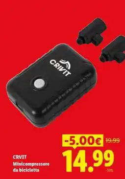 Lidl CRIVIT Minicompressore da bicicletta offerta