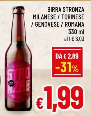 BIRRA STRONZA MILANESE / TORINESE / GENOVESE / ROMANA