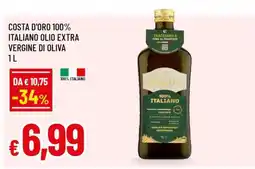 Famila COSTA D'ORO 100% ITALIANO OLIO EXTRA VERGINE DI OLIVA 1 L offerta