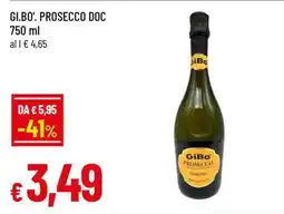 Famila GI.BO'. PROSECCO DOC offerta
