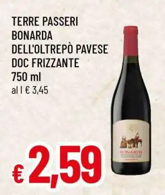 Famila TERRE PASSERI BONARDA DELL'OLTREPÒ PAVESE DOC FRIZZANTE offerta
