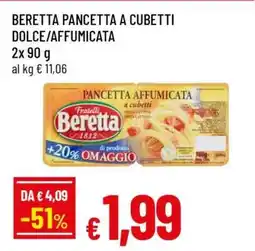 Famila Beretta Pancetta a Cubetti Dolce/Affumicata offerta