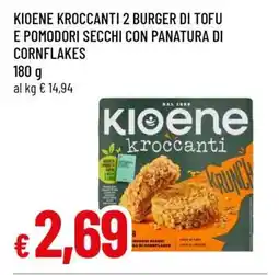 Famila Kioene Kroc-canti 2 Burger di Tofu e Pomodori Secchi con Panatura di Cornflakes offerta
