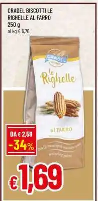 Famila CRADEL BISCOTTI LE RIGHELLE AL FARRO offerta