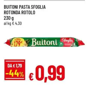 Famila BUITONI PASTA SFOGLIA ROTONDA ROTOLO offerta