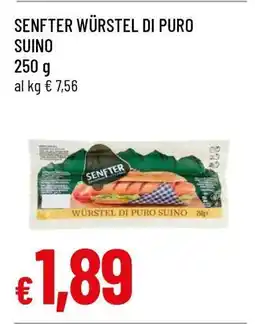 Famila SENFTER WÜRSTEL DI PURO SUINO offerta