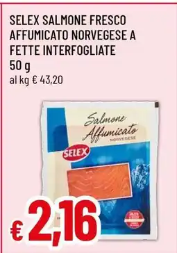 Famila SELEX SALMONE FRESCO AFFUMICATO NORVEGESE A FETTE INTERFOGLIATE offerta