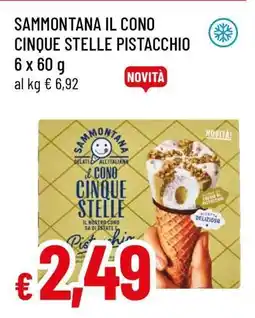 Famila SAMMONTANA IL CONO CINQUE STELLE PISTACCHIO offerta