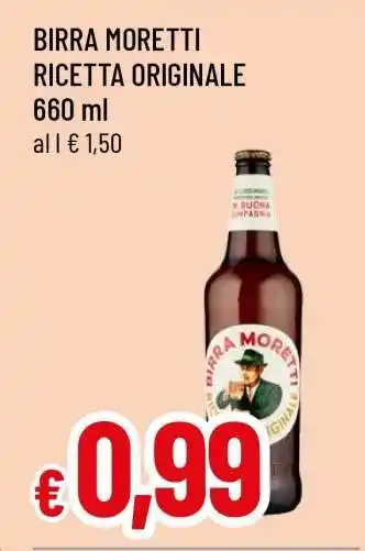BIRRA MORETTI RICETTA ORIGINALE