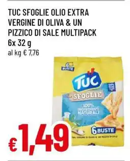 Famila TUC SFOGLIE OLIO EXTRA VERGINE DI OLIVA & UN PIZZICO DI SALE MULTIPACK offerta
