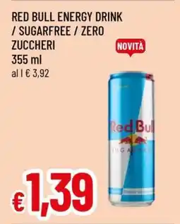 Famila RED BULL ENERGY DRINK / SUGARFREE / ZERO ZUCCHERI offerta