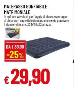 Famila MATERASSO GONFIABILE MATRIMONIALE offerta