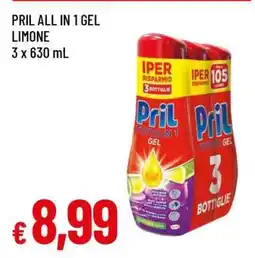 Famila PRIL ALL IN 1 GEL LIMONE offerta
