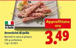 Lidl Arrosticini di Pollo offerta