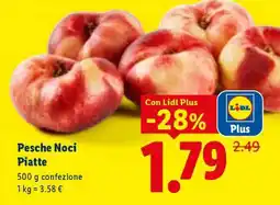 Lidl Pesche Noci Piatte offerta