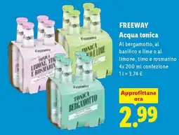 Lidl Freeway Acqua tonica offerta
