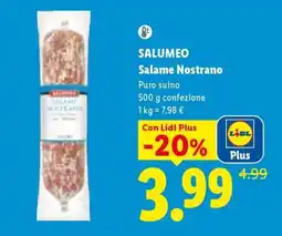 Lidl Salumeo Salame Nostrano offerta