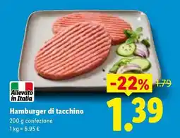 Lidl Hamburger Di Tacchino offerta