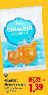 Lidl Gelatelli Ghiaccio a cubetti offerta