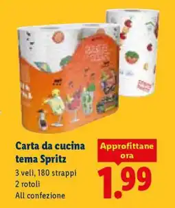 Lidl Carta da cucina tema Spritz offerta