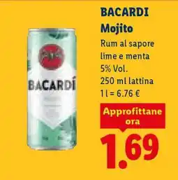 Lidl BACARDI MOJITO offerta