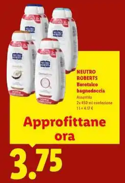 Lidl Neutro Roberts Borotalco Bagnodoccia offerta