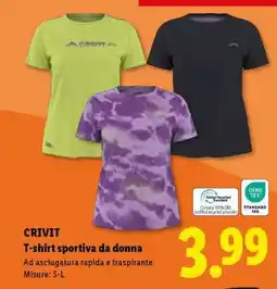Lidl CRIVIT T-shirt sportiva da donna offerta