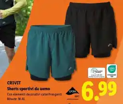 Lidl CRIVIT Shorts sportivi da uomo offerta