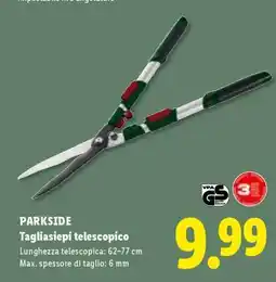 Lidl PARKSIDE Tagliasiepi telescopico offerta