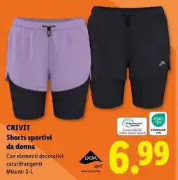 Lidl CRIVIT Shorts sportivi da donna offerta