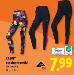 Lidl CRIVIT Leggings sportivi da donna offerta