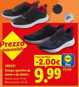 Lidl CRIVIT Scarpe sportive da uomo o da donna offerta